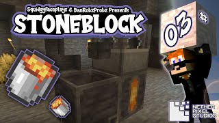 Stoneblock Smelters Forge amp Infinite Lava  Ep 3  Minecraft Bedrock Edition [upl. by Vierno]