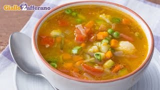 MINESTRONE DI VERDURE FATTO IN CASA [upl. by Sillyhp]