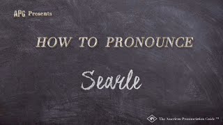 How to Pronounce Searle Real Life Examples [upl. by Ellesig]