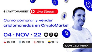 Cómo Comprar y Vender Criptomonedas en CryptoMarket [upl. by Laise]