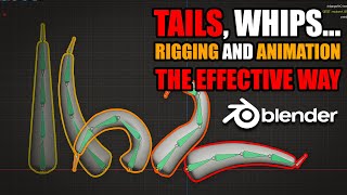 Rigging and animating tails whip and chains in blender the easy way [upl. by Grof]