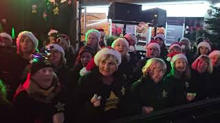 WHAT CHRISTMAS MEANS TO ME Rock Choir at Birkdale Lights Switch On 1st December 2024 [upl. by Dacia]