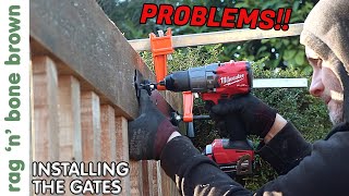 Installing The Large Driveway Gates Problems [upl. by Anile]