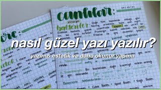 Nasıl Güzel Yazı Yazılır [upl. by Ahter677]