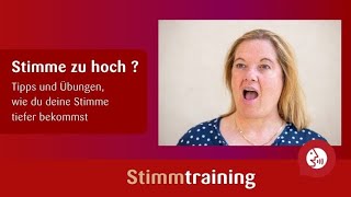 Stimmtraining  tiefer klingen [upl. by Rolan]