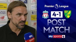 quotIm in love with this teamquot  Daniel Farke  Post Match Interview  Liverpool 41 Norwich [upl. by Rand]