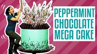 How To Make A PEPPERMINT CHOCOLATE MEGA CAKE  Yolanda Gampp  How To Cake It [upl. by Aicek]