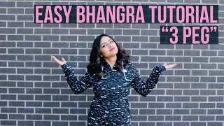 Easy Bhangra Dance Tutorial  Sharry Mann 3 Peg  4 Intermediate Bhangra Steps bhangra [upl. by Curkell]