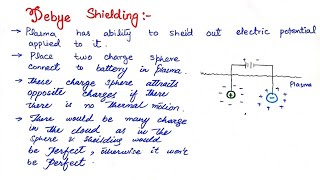 Debye Shielding lecture no3 [upl. by Oek]