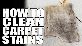 How To Remove Stains From Any Carpet  Mastersons Super Cleaner  Auto Detailing [upl. by Haissem568]