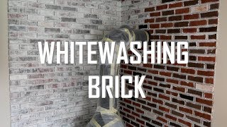 HOW TO WHITEWASH BRICK [upl. by Ardnuasal]