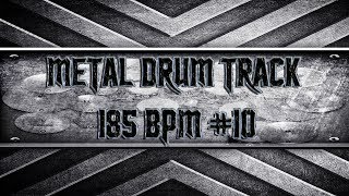 Thrash Metal Drum Track 185 BPM HQHD [upl. by Molly]