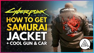 CYBERPUNK 2077  How to Get the SAMURAI JACKET  Iconic Pistol Malorian Arms 3516 amp Porsche 911 [upl. by Guinna237]