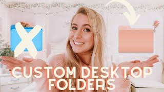 How to Change Mac Folder Icons  Custom Mac Desktop Folders Tutorial [upl. by Ana730]