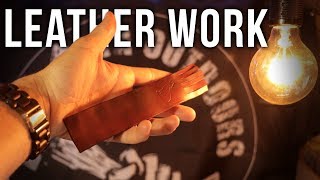 Leatherwork for Beginners  Leather Craft  How To  Basic Skills Tutorial [upl. by Ikila825]