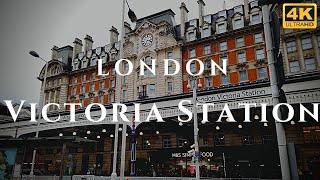 London Victoria Station Walk Through England 4K [upl. by Stichter]