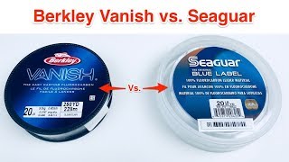 Berkley Vanish vs Seaguar Blue Label Fishing Line Experiment [upl. by Sullivan]