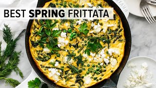 BEST FRITTATA RECIPE  with vibrant spring vegetables [upl. by Assirek846]