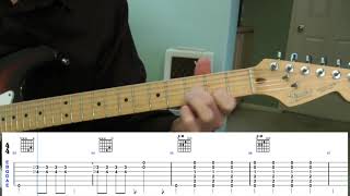 CCR  Green River  Guitar Cover With Tabs [upl. by Helban912]