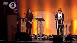 Cerys Matthews presents the Best Album award to Bellowhead [upl. by Enileoj]