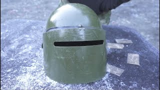 MASKA Russian Helmet ballistic test  Spetsnaz Steel for hard times [upl. by Aitekram]