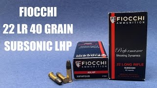 Fiocchi 22LR Subsonic LHP Gel Test [upl. by Clova]