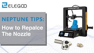 ELEGOO Neptune How to relace the nozzle [upl. by Nidla]