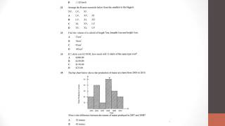 ECZ Maths Past Paper Grade 7 Zambia [upl. by Eelnayr]