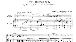 Robert Schumann Drei Romanzen Op 94 1849 [upl. by Adianes]