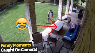 Funny Moments Caught On Security Cameras [upl. by Rugg]