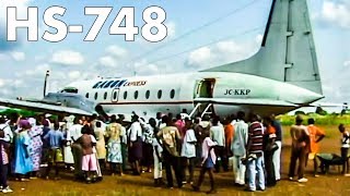 Flying the HS748 Cockpit in Africa [upl. by Pathe857]