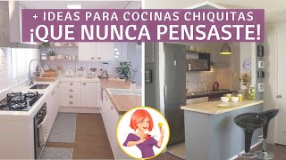 11 IDEAS PARA UNA COCINA CHIQUITA DE ENSUEÑO EN CASA ¡UNA IDEA MÁS INGENIOSA QUE LA OTRA [upl. by Cirre]