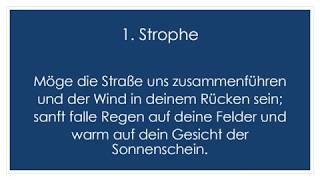 Möge die Straße uns zusammenführen Irischer Segen  Klavierbegleitung und Text zum Mitsingen [upl. by Patricio]