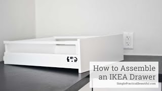 How to Assemble an IKEA SEKTION Drawer [upl. by Arvo806]