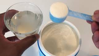 Mixing Vital Proteins Collagen Peptides with Water [upl. by Banquer]