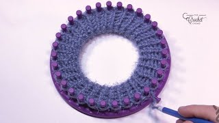 Beginner Loom Knit Form Hat Brims [upl. by Maker]