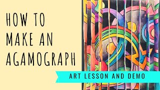 How to Make an Agamograph  Optical Kinetic Art Lesson Inspired by Yaacov Agam [upl. by Trefler]