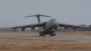 Extremely Loud C5 Galaxy Takeoff [upl. by Adaj]