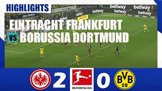 Eintracht Frankfurt vs Borussia Dortmund 20  Highlights  MD 18 – Bundesliga 202425 [upl. by Akehsay]