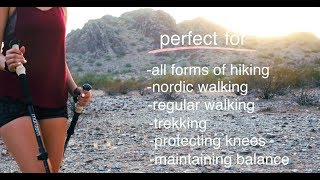 How To Use Trekking Poles 2018  How To Use Hiking Poles [upl. by Dreda]