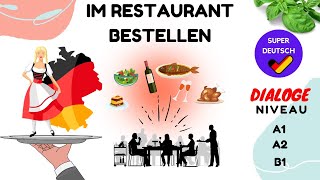 Im Restaurant bestellen  Dialoge A1 A2 B1 Deutsch lernen [upl. by Giordano]