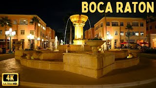 Boca Raton Florida  Beautiful Town at Night [upl. by Leirda232]