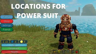 POWER SCUBA SUIT COMPONENTS LOCATIONS QUILL LAKE  ROBLOX CHEAT CODES  ROBLOX HELP  SCUBA DIVE [upl. by Copeland]