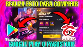 COMO COMPRAR LA TARJETA VIP membresía VIP en GOOGLE PLAY o PAGOSTORE EN FREE FIRE  ADQUIRIR TARJETA [upl. by Rannug]