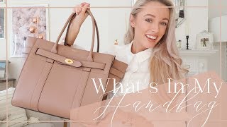 WHATS IN MY HANDBAG  Mulberry Zipped Bayswater Review  Fashion Mumblr [upl. by Nimesh]