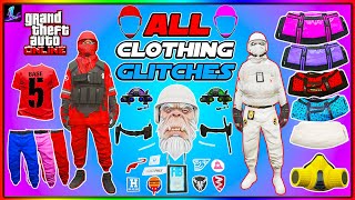 ALL WORKING GTA 5 CLOTHING GLITCHES IN 1 VIDEO BEST CLOTHING GLITCHES IN GTA 5 ONLINE AFTER PATCH [upl. by Gierc48]