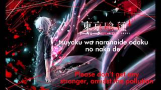 Tokyo Ghoul √A opening Eng lyrics  Munouincompetence by Österreich [upl. by Ahsinyar586]