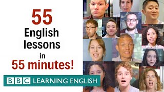 BOX SET 55 English lessons in 55 minutes Grammar amp Vocabulary Megaclass [upl. by Zaneski]