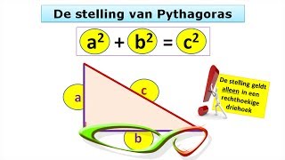 Wiskunde  De stelling van Pythagoras [upl. by Byrle]