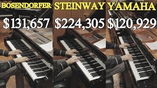 Can You Hear The Difference Between a Steinway Yamaha and Bosendorfer [upl. by Rehpotsrik]